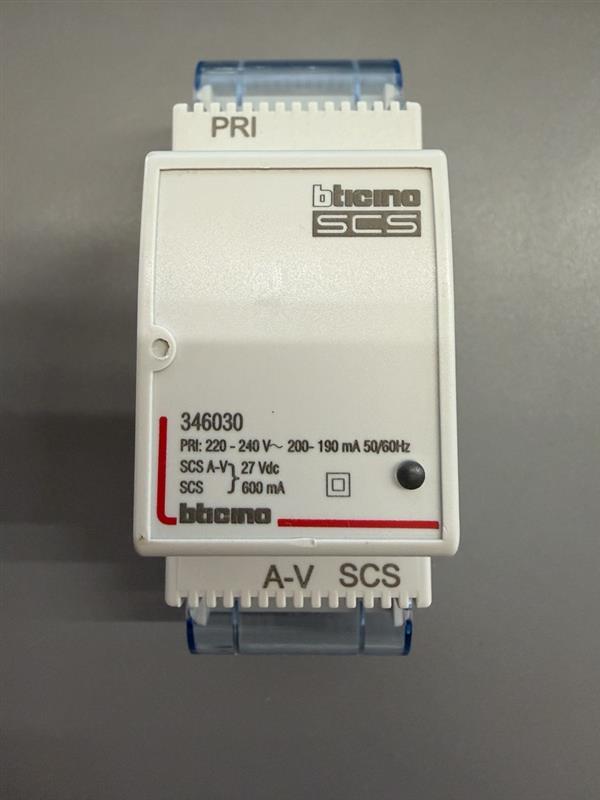 BTICINO Netzgerät AV-SCS Ausgang BUS-AV max 600mA 2 Module 346030