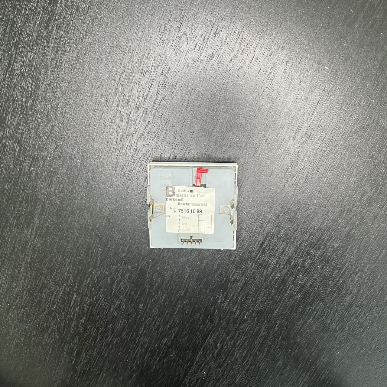 TASTSENSOR 1FACH MIT BESCHR. BERKER 7516 10 89 PWS EIB 1328697 – Bild 2 von 2