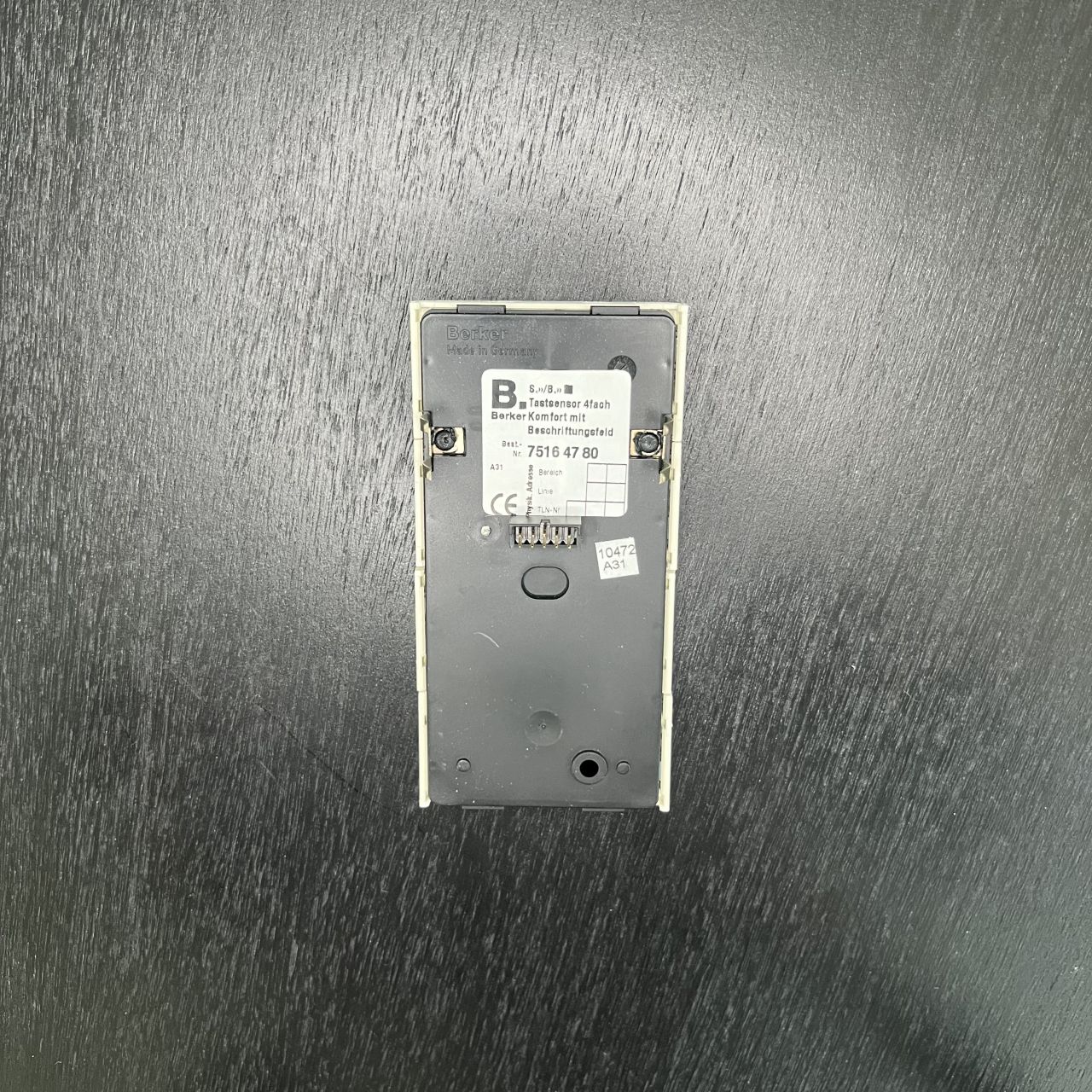 TASTSENSOR 4FACH KOMFORT BERKER 75164780 PWS EIB 1983830 – Bild 2 von 2