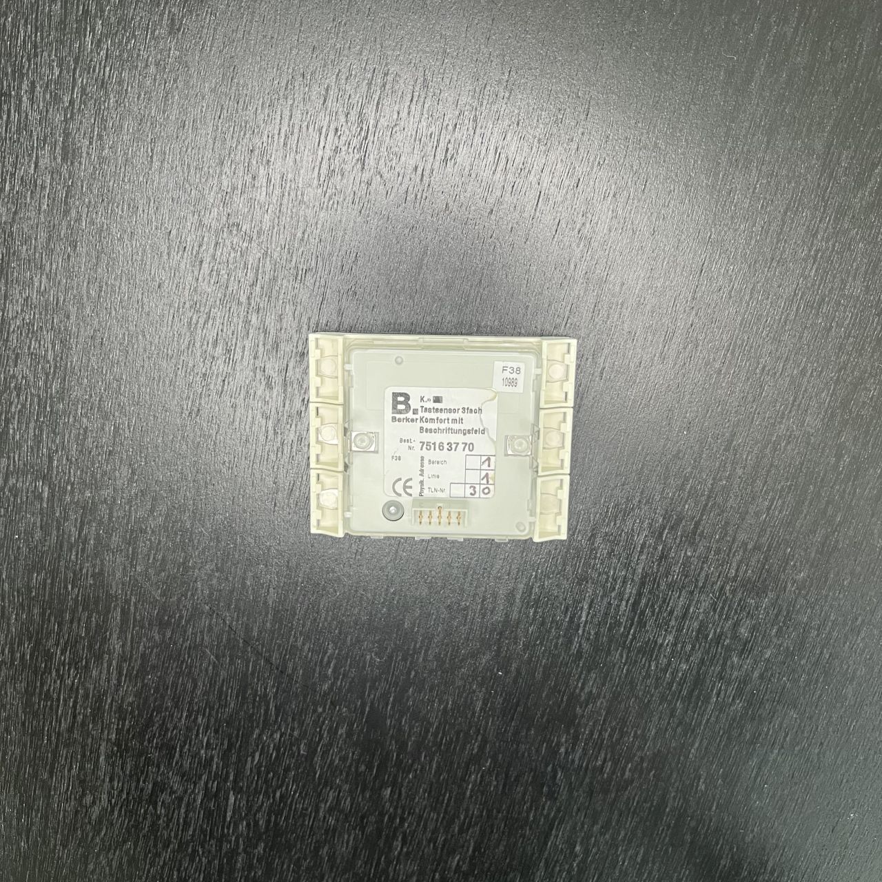 TASTSENSOR 3FACH KOMFORT BERKER 75163770 PWS EIB K.1 1982028 – Bild 2 von 2