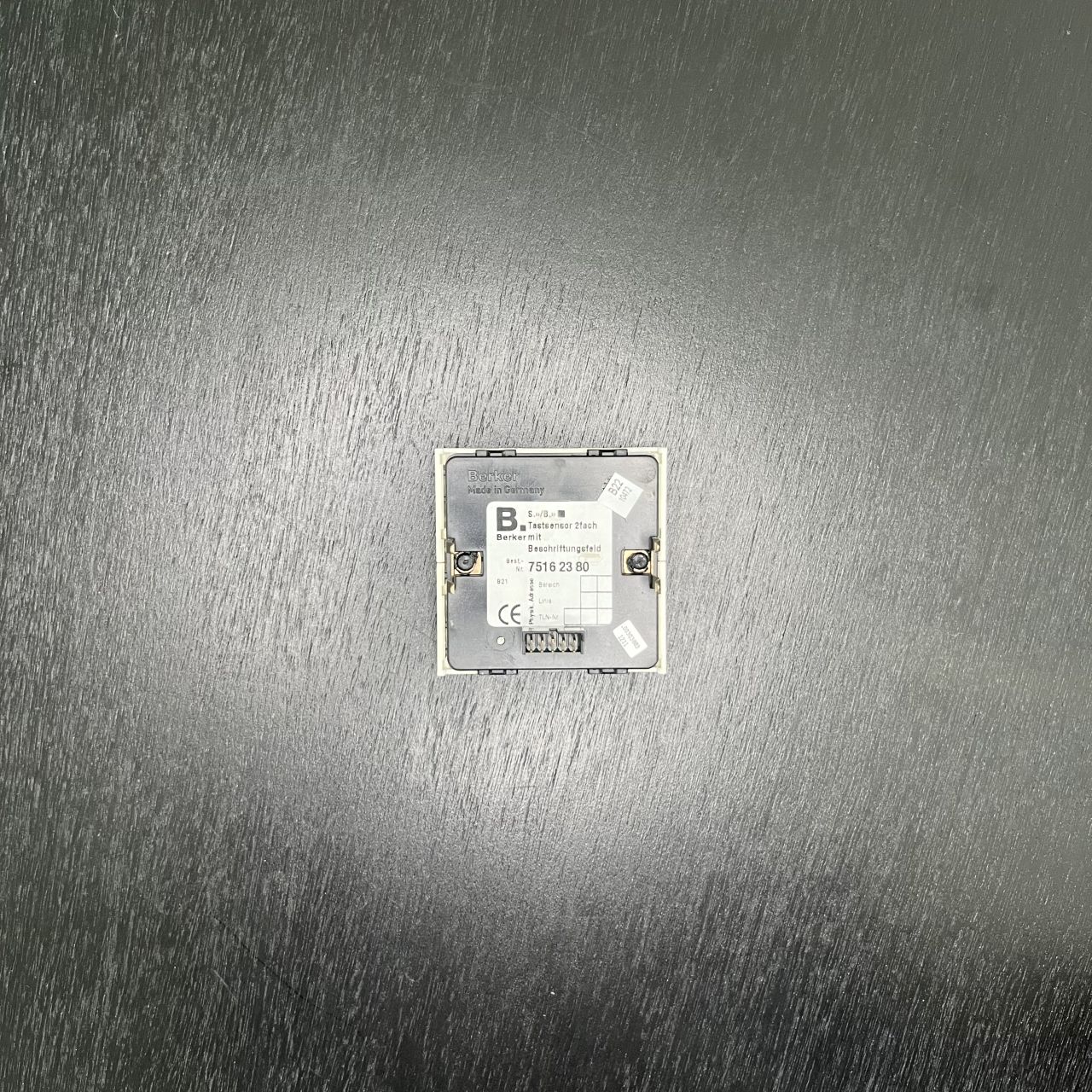 TASTENSENSOR 2FACH MIT BESCHR. BERKER 75162380 PWS EIB 75162380 1982346 – Bild 2 von 2